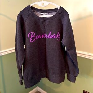 Boombah women’s wide necked sweatshirt size large